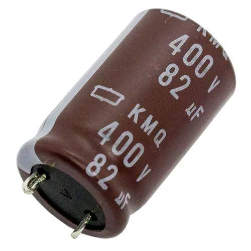 5x Elko Kondensator Radial 82µF 400V 105°C 16x25mm EKMQ401EIJ820ML25S 82uF
