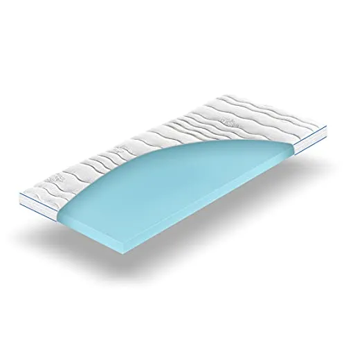 Betten-ABC MaGeTo 2000 – Gelschaumtopper 5 cm für individuellen Liegekomfort - Matratzenauflagen mit 5 cm Gelschaumkern, der sich perfekt an deine Körperform anpasst. Hygienischer, waschbarer Bezug für optimale Feuchtigkeitsregulierung und Komfort in Wohnmobilen oder auf Gästebetten.