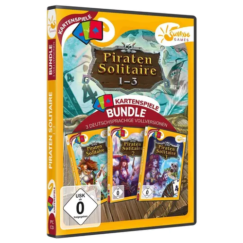 Piraten Solitaire 1 2 3 PC Kartenspiel Sammlung NEU&OVP