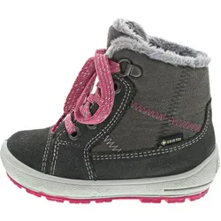 Superfit Groovy 1-006318-2010 - Mädchen Winterstiefeletten in Grau/Pink - Stiefeletten für Mädchen mit GORE-TEX, wasserfest und atmungsaktiv. Ideal für kalte Tage mit warmem Futter und flexibler, rutschhemmender Laufsohle.
