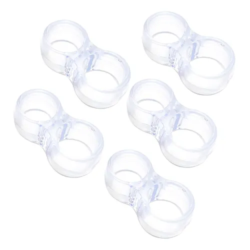 5er Pack Türstopper Türpuffer Anti-Rutsch Gummi für Fenster Klinke Wandschutz