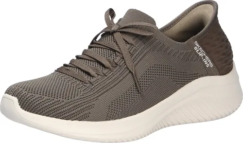 Skechers Ultra Flex 3.0 Brilliant Path - Damen-Sneaker, grün (olvgrn), Gr. 41 - Bequeme Hands Free Slip-ins mit luftgekühltem Memory-Foam und exklusivem Fersenkissen für perfekten Halt und Komfort.