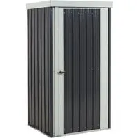 BELIANI Gerätehaus Grau Metall Stahl-Trapezblech 98 cm von Beliani