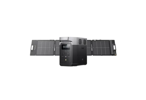 EcoFlow DELTA 2 Tragbare Powerstation - Ladestation mit 320000 mAh, ideal für Camping und Wohnmobile. Mit über 3000 Ladezyklen und 1800 W Ausgangsleistung versorgt sie fast alle Geräte umweltfreundlich.