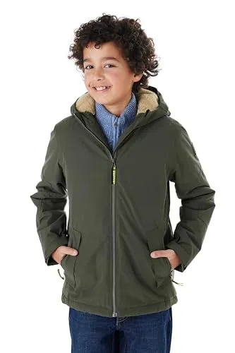killtec Jungen Funktionsjacke KOW 377 BYS JCKT - Funktionsjacke für Jungen mit 10.000 mm Wassersäule, wasserdicht und kuscheligem Teddyfell, ideal für kalte Wintertage.