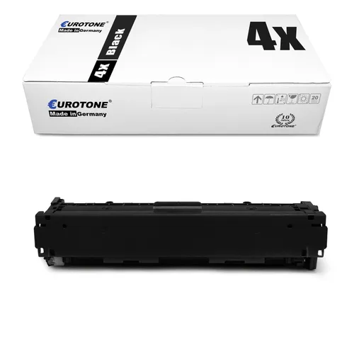 4x Toner f�r HP LaserJet Pro CM1412 CP1525n CM1418 CP1523 BLACK