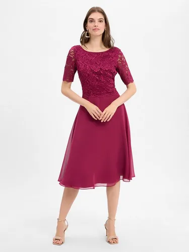 Vera Mont Damen Cocktailkleid mit Spitze 42, Sweet Berry in rot von Vera Mont