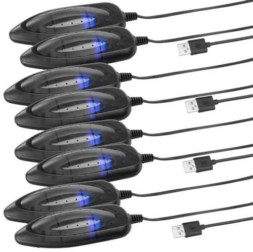 infactory Handschuh Trockner: 4er-Set portable USB-Schuhtrockner mit UV-Licht und 2 Trocken-Modulen (Handschuhtrockner elektrisch, Bootstrockner, Beheizbare Socken)