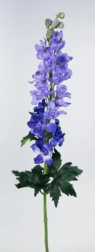 Seidenblumen Roß Rittersporn/Delphinium 86cm PM Kunstblumen künstliche Blumen (Blau)