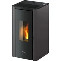 Freepoint Pelletofen Indigo anthrazit – 7 kW Heizleistung von FreePoint