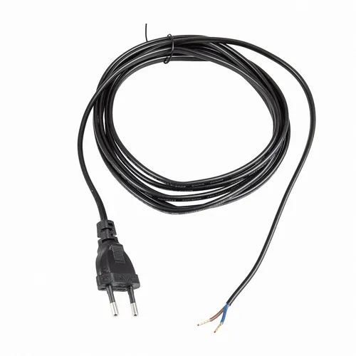 Netzkabel 3 m Eurostecker 300 SW C7 schwarz offenes Ende