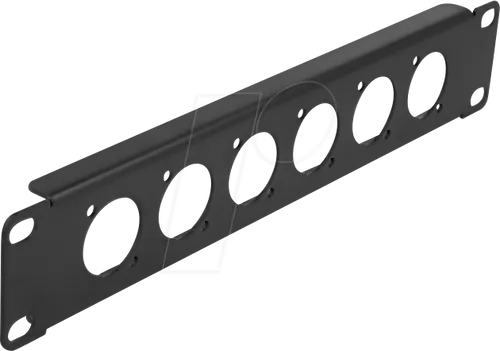 DELOCK 86501 - 10'' D-Typ Patchpanel 6 Port schwarz