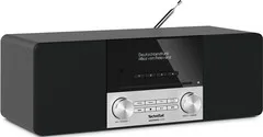 TechniSat DIGITRADIO 3 ASA - Digital-Radio Schwarz/Silber - Kompaktanlagen mit hochwertigem Stereo-Sound und modernem Design, ideal für Musikliebhaber und Radiofans.