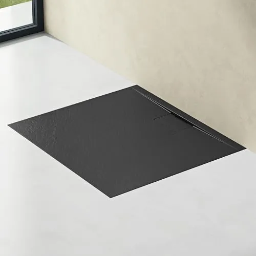 doporro Duschtasse Duschwanne 70x120x3 flach Mineralguss