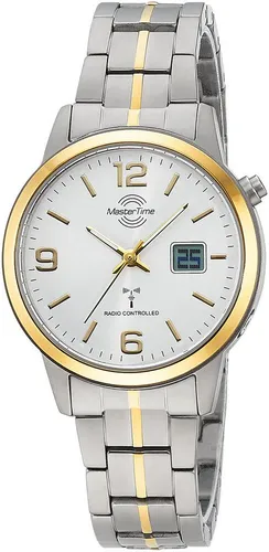 MASTER TIME Funkuhr MTLT-10900-42M - Damenuhr aus Titan mit analog-digitaler Anzeige, leuchtenden Zeigern und automatischer Zeitumstellung – ideal für stilbewusste Frauen.