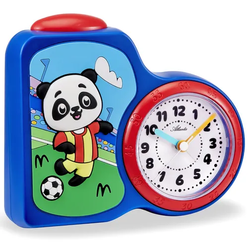 Atlanta Kinderwecker Fußball ohne Ticken für Jungen Blau in blau von Atlanta