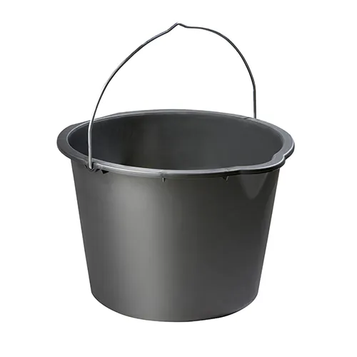 Mörteleimer 20 Liter Baueimer Eimer Kübel Maurereimer Putzeimer schwarz