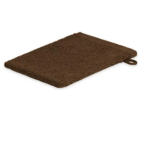 EXKLUSIV HEIMTEXTIL Frottier Handtücher Waschhandschuh 15 x 21 cm Schokobraun 500 g