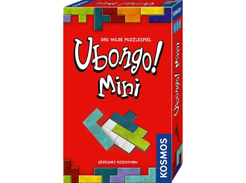 Kosmos Brettspiel 71267, Ubongo Mini, ab 7 Jahre, 1-4 Spieler - Gesellschaftsspiel für 1-4 Spieler, fördert logisches Denken und ist ideal für unterwegs. Schneller Spielaufbau und spannende Puzzle-Aufgaben in 2 Schwierigkeitsstufen garantieren langanhaltenden Spaß.