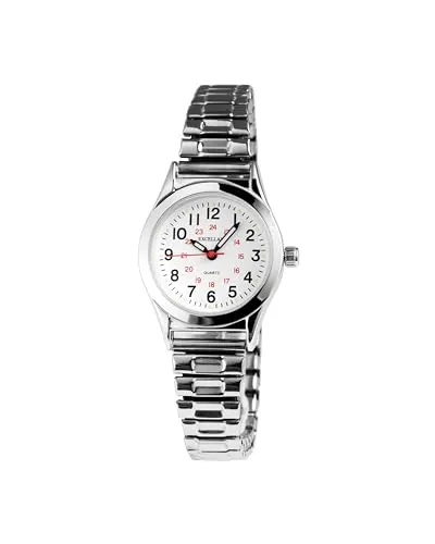 Excellanc Damenuhr mit Metallzugband - Elegante Analog-Damenuhr mit hochwertigem Quarzwerk, 14 mm breitem Metallzugband und robustem Edelstahlgehäuse – perfekt für stilbewusste Frauen.