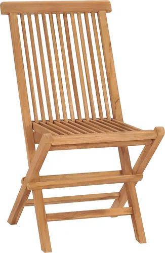 vidaXL Garten Essgruppe Braun Massivholz Teak – Klappbar & Wetterbeständig - Entdecke die stilvolle Essgruppe aus massivem Teakholz mit klappbarem Tisch und Stühlen. Ideal für Gärten und Terrassen, bietet sie platzsparende Aufbewahrung und ist für den täglichen Gebrauch geeignet.