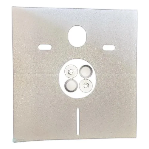 Schallschutz-Set für WC und Bidet in neutraler Aufmachung mit Abdeckkappen