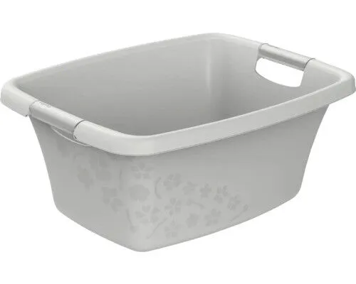 Wäschewanne Rotho Flowers 25 l grau matt 1756690002WS
