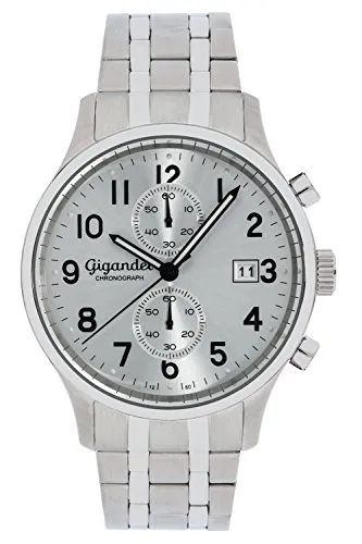 Gigandet Herren-Armbanduhr Skyscraper G49-003 - Elegante Chronographen-Armbanduhr mit Edelstahlarmband, 5atm wasserdicht und kratzfestem Mineralglas – perfekt für stilbewusste Männer.