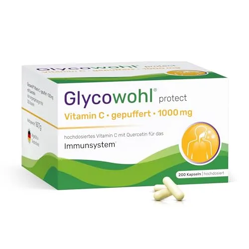 Glycowohl Vitamin C 1000mg mit Quercetin Kapseln Vegan