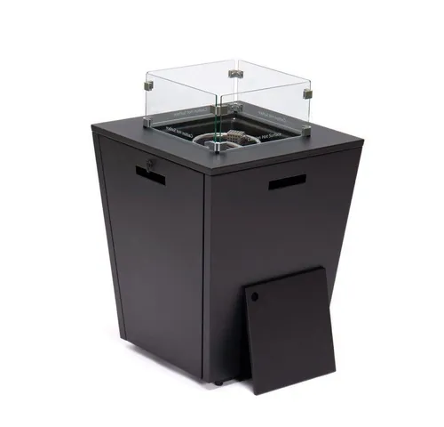 DEKO VERTRIEB BAYERN Feuerschale XXL Luxus Gas Feuerschale Feuerkorb Feuerstelle +Abdeckung