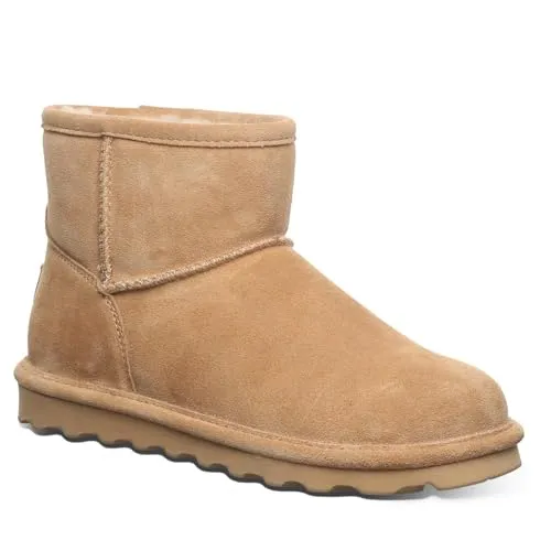Bearpaw Damen Alyssa Stiefelette, iced Coffee, 41 EU - Wanderschuhe mit Wollmischfutter für warme Füße, ideal für drinnen und draußen. Der komfortable Schlupfstiefel ist leicht an- und auszuziehen und schützt mit BearCoat vor Flecken und Schmutz.