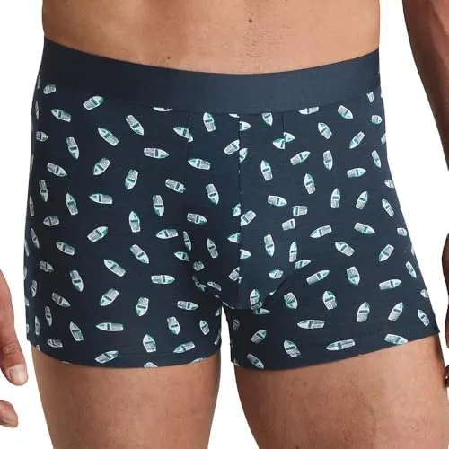 CALIDA Cotton Code Design Boxershorts Herren, weicher Elastikbund, Single Jersey, ohne Eingriff