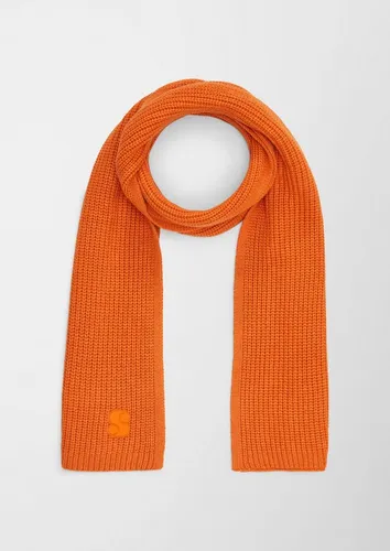 s.Oliver Schal Tuch, Strickschal aus Viskosemix in orange von s.Oliver