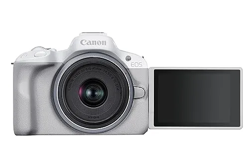 Canon EOS R50 Kit Systemkamera - Spiegelreflex- & Systemkameras, 24,2 MP Auflösung und 4K Videoaufnahme für beeindruckende Fotos und Videos. Ideal für kreative Fotografie mit vielseitigem RF-S 18-45mm Objektiv.