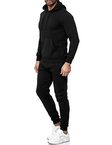Baxboy Jogginghose BAXBOY Herren Uni Colour Jogging Anzug - Trainingsbekleidung aus 80% Baumwolle für hohen Tragekomfort, ideal für Sport und Freizeit in XL und elegantem Schwarz.