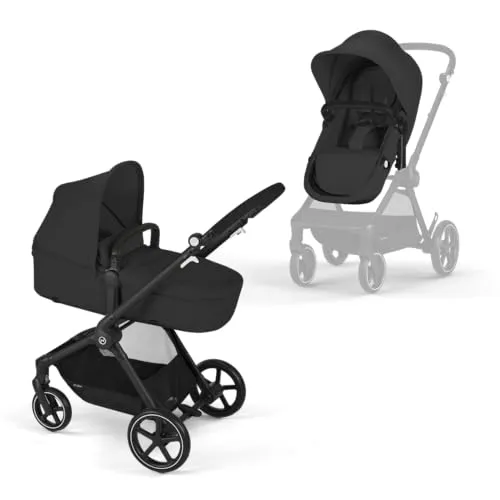 Cybex EOS Basic 2in1 Kinderwagen mit schwarzem Gestell von CYBEX