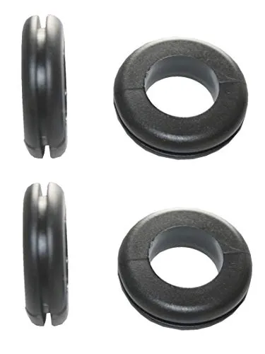 Durchgangstüllen Kabeldurchführung Kabeldurchlass 14mm schwarz 4 Stück (0308)