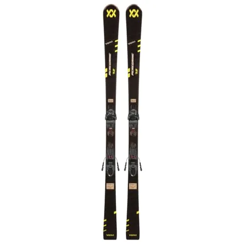 Volkl Peregrine 7.2 BLK/YEL+FDT TP10 Black - 158 - Alpin-Ski mit innovativer Technologie für optimale Kontrolle und Stabilität auf der Piste, ideal für anspruchsvolle Skifahrer.
