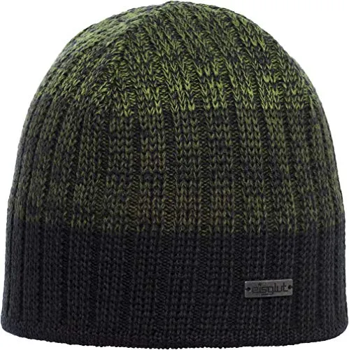 Eisglut Unisex Torsten Merino Strickmütze, OLIVE, Einheitsgröße EU