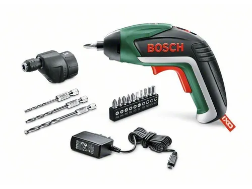 Bosch IXO Drill Set – mit Bohr-Aufsatz - Akkuschrauber mit 3,6V Spannung und praktischem Bohr-Aufsatz, ideal für präzise Arbeiten im Haushalt.