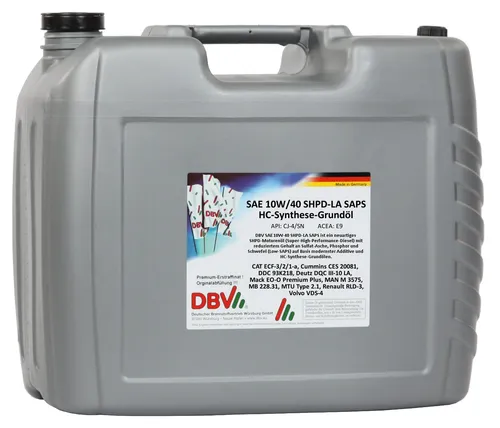 High Performer 10W-40 SHPD/FDL 20 Liter Kanister Reifen