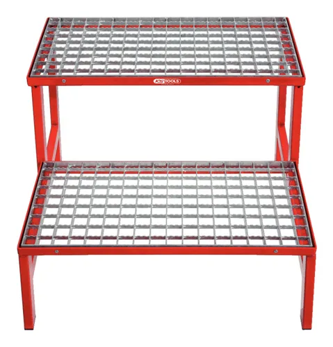KS Tools Sicherheits-Montagetritt 450.0960 - Robuster Montagetritt mit 690 x 620 x 450 mm, ideal für sicheres Arbeiten in Werkstätten und bei Montagearbeiten.