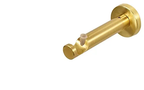 Gardinenstangen Wandhalter für 16 mm Stangen und Rohre in Farbe Messing Matt - Wandabstand 7,5 cm