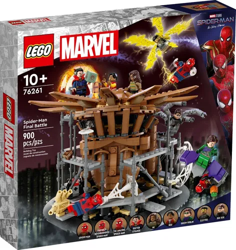 LEGO® Super Heroes 76261 Spider-Mans großer Showdown - LEGO Set für Kinder von 5-12 Jahren mit 548 Teilen, ideal für Marvel-Fans und kreative Bauabenteuer.