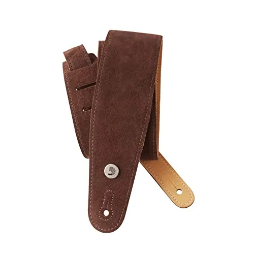 D'Addario Planet Waves 25SS01-DX Wildledergurt Suede Straps Collection Cognac Länge: 1300mm Breite: 64mm