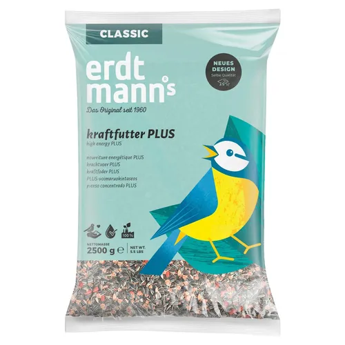 Erdtmanns Kraftfutter PLUS 2,5 kg für Wildvögel, NEU