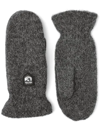 Hestra Basic Wool Fäustlinge Handschuhe Fausthandschuhe Herrenhandschuhe Damenhandschuhe Damen/Herren - mit Futter Winter Herbst-Winter - 7 HS anthrazit