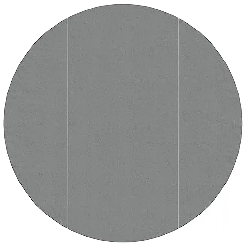 vidaXL Pool-Bodentuch Hellgrau Ø306 cm von vidaXL