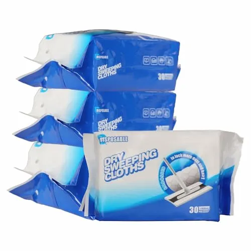 Jebblas Bodentücher,Zubehör zu Bodenpflege,Nimmt Den Staub Schnell Auf,Nass und Trocken,Packung mit 120