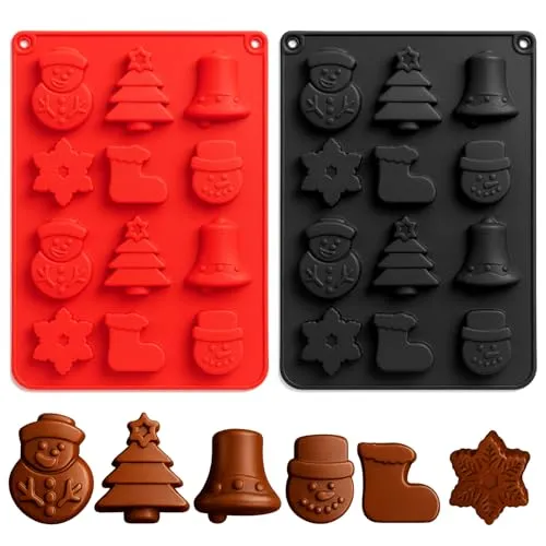 com-four® 2x Silikon Formen für Pralinen von COM-FOUR